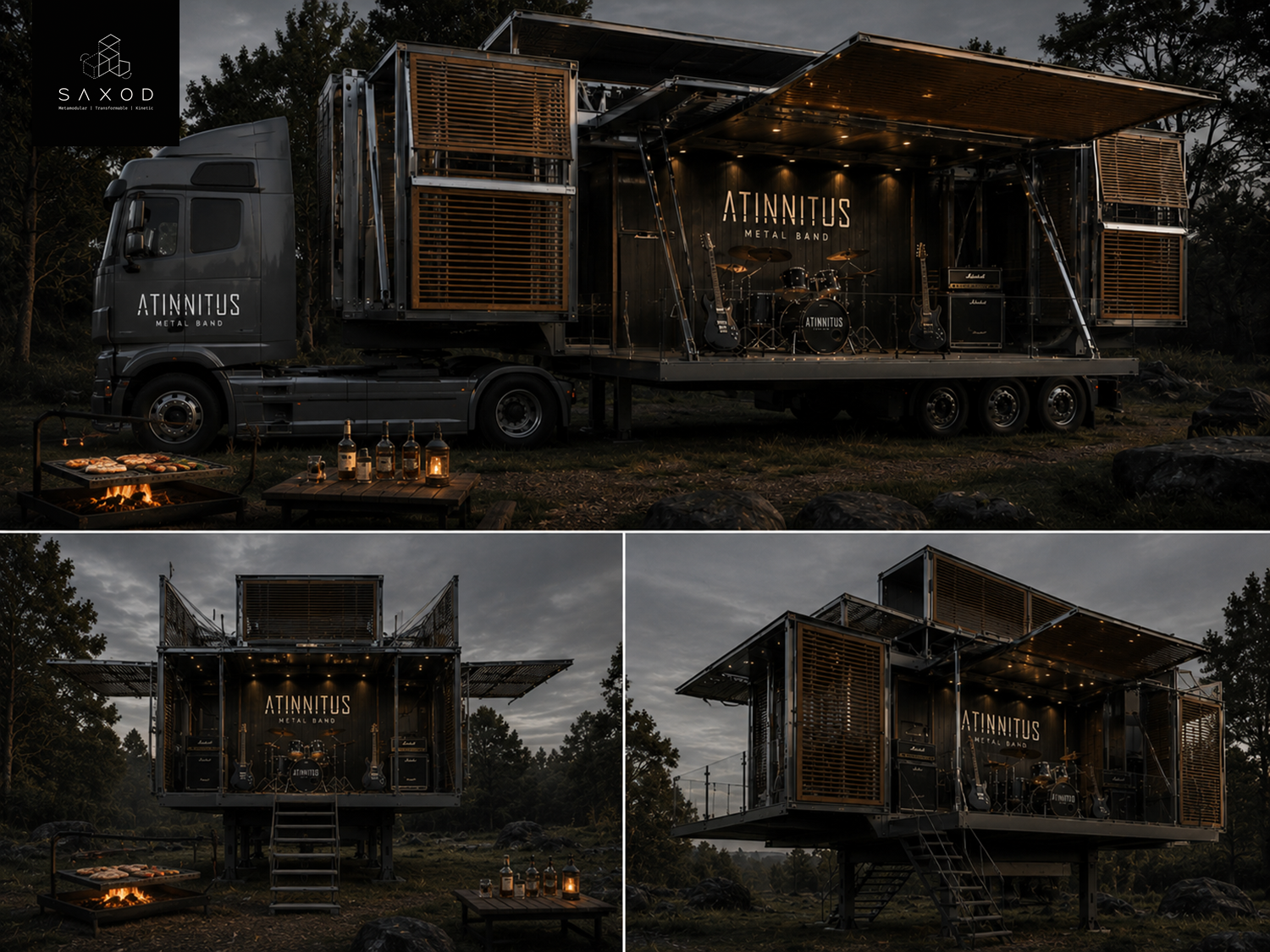 ATINNITUS — transformable mobile music studio on truck