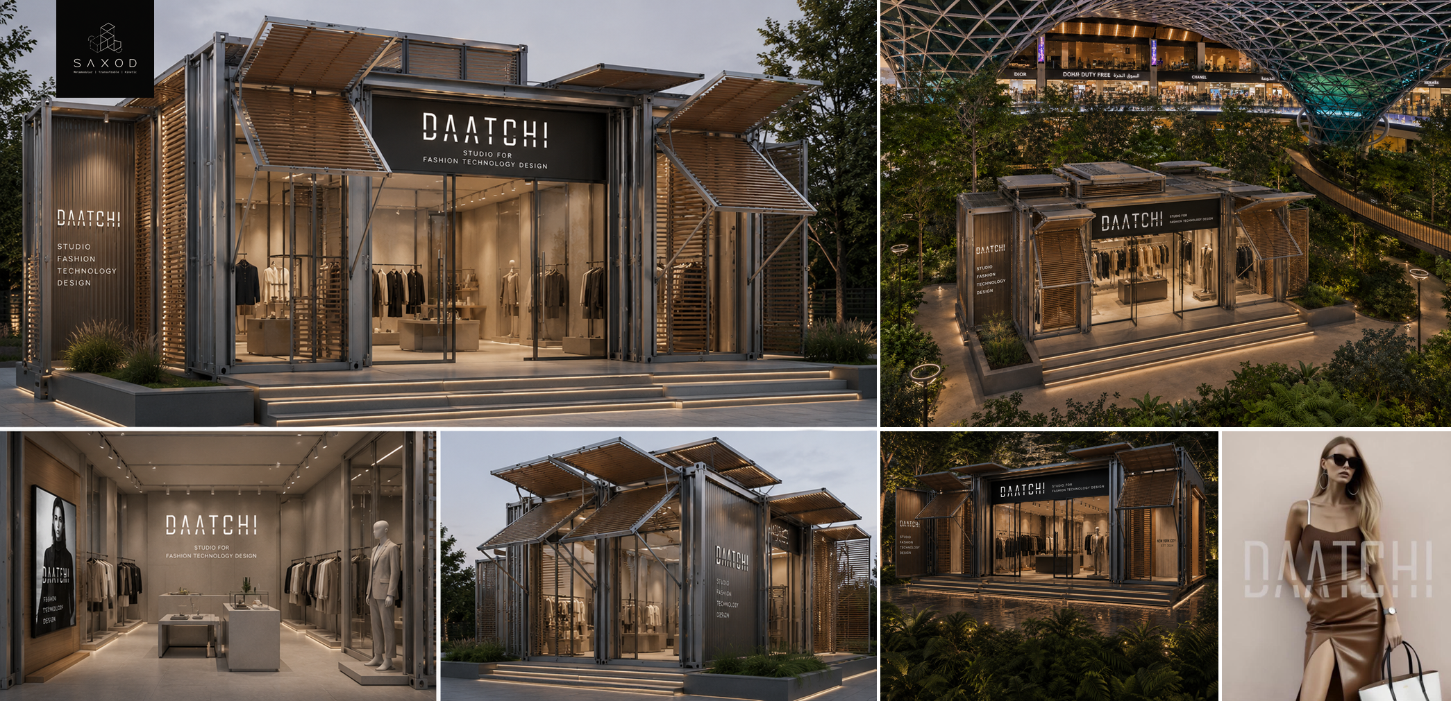 DAATCHI — metamodular retail architecture, Doha and Los Angeles