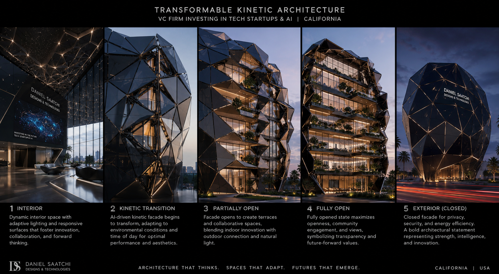 DSDT California — transformable kinetic architecture concept